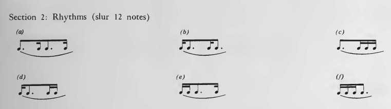 padrões rítmicos para estudar ao violino